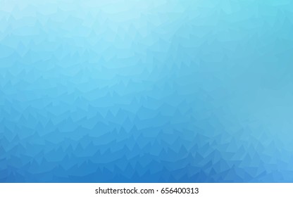Light BLUE vector abstract colorful background, which consist of triangles. Pattern with colored triangles on white background.