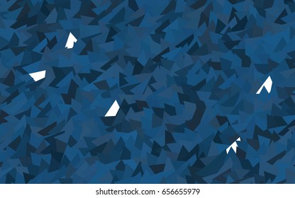 Light BLUE vector abstract colorful background, which consist of triangles. Pattern with colored triangles on white background.