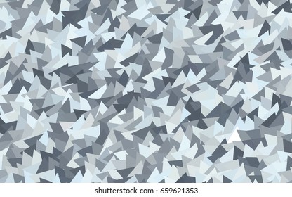 Light BLUE vector abstract colorful background, which consist of triangles. Pattern with colored triangles on white background.