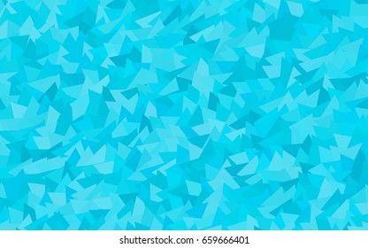 Light BLUE vector abstract colorful background, which consist of triangles. Pattern with colored triangles on white background.