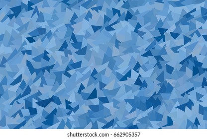 Light BLUE vector abstract colorful background, which consist of triangles. Pattern with colored triangles on white background.