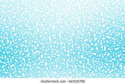Light BLUE vector abstract colorful background, which consist of triangles. Pattern with colored triangles on white background.