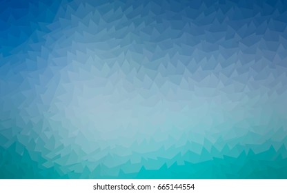 Light BLUE vector abstract colorful background, which consist of triangles. Pattern with colored triangles on white background.