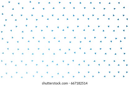 Light BLUE vector abstract colorful background, which consist of triangles. Pattern with colored triangles on white background.