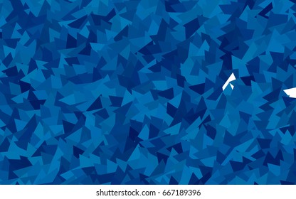 Light BLUE vector abstract colorful background, which consist of triangles. Pattern with colored triangles   background.