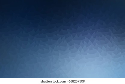Light BLUE vector abstract colorful background, which consist of triangles. Pattern with colored triangles on white background.