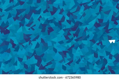 Light BLUE vector abstract colorful background, which consist of triangles. Pattern with colored triangles on white background.