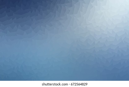 Light BLUE vector abstract colorful background, which consist of triangles. Pattern with colored triangles on white background.