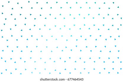 Light BLUE vector abstract colorful background, which consist of triangles. Pattern with colored triangles on white background.