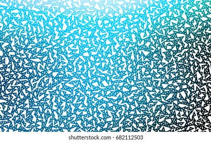 Light BLUE vector abstract colorful background, which consist of triangles. Pattern with colored triangles on white background.