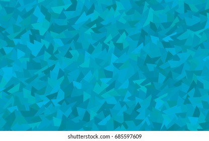 Light BLUE vector abstract colorful background, which consist of triangles. Pattern with colored triangles on white background.
