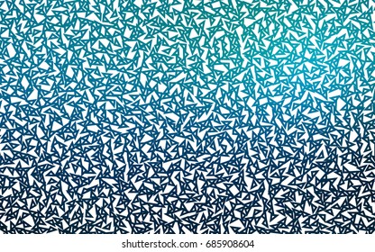 Light BLUE vector abstract colorful background, which consist of triangles. Pattern with colored triangles on white background.