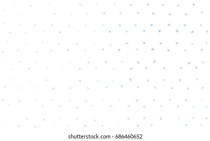 Light BLUE vector abstract colorful background, which consist of triangles. Pattern with colored triangles on white background.