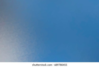 Light BLUE vector abstract colorful background, which consist of triangles. Pattern with colored triangles on white background.