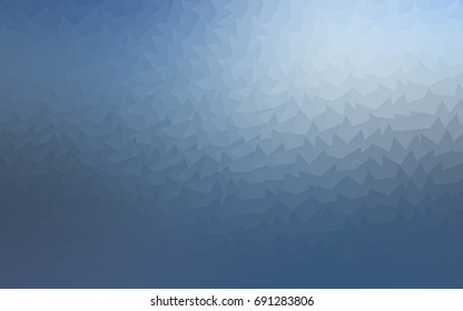Light BLUE vector abstract colorful background, which consist of triangles. Pattern with colored triangles on white background.