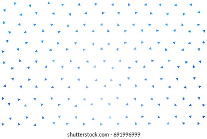Light BLUE vector abstract colorful background, which consist of triangles. Pattern with colored triangles on white background.