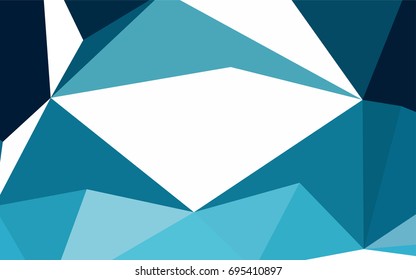 Light BLUE vector abstract colorful background, which consist of triangles. Pattern with colored triangles on white background.