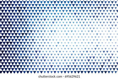 Light BLUE vector abstract colorful background, which consist of triangles. Pattern with colored triangles on white background.