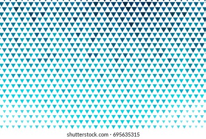 Light BLUE vector abstract colorful background, which consist of triangles. Pattern with colored triangles on white background.