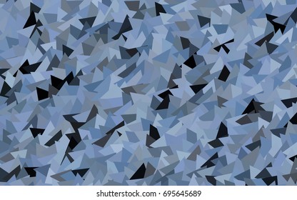 Light BLUE vector abstract colorful background, which consist of triangles. Pattern with colored triangles on white background.