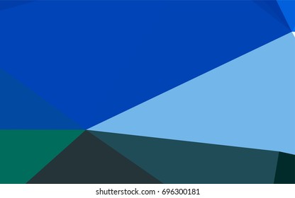 Light BLUE vector abstract colorful background, which consist of triangles. Pattern with colored triangles on white background.