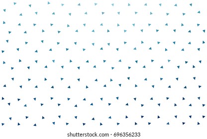 Light BLUE vector abstract colorful background, which consist of triangles. Pattern with colored triangles on white background.