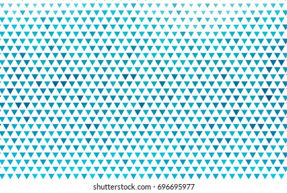 Light BLUE vector abstract colorful background, which consist of triangles. Pattern with colored triangles on white background.