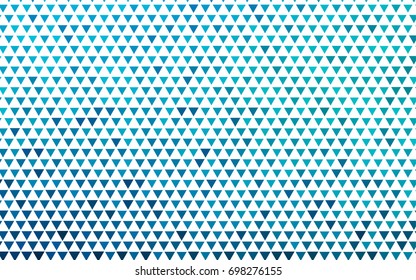 Light BLUE vector abstract colorful background, which consist of triangles. Pattern with colored triangles on white background.