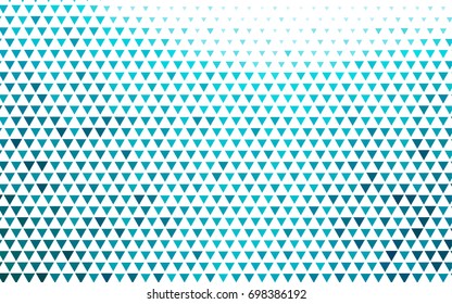 Light BLUE vector abstract colorful background, which consist of triangles. Pattern with colored triangles on white background.