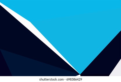 Light BLUE vector abstract colorful background, which consist of triangles. Pattern with colored triangles on white background.