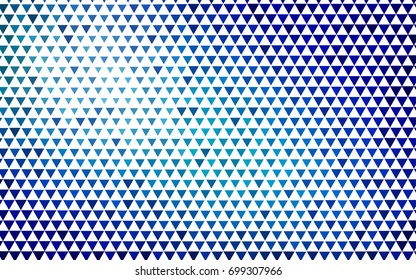 Light BLUE vector abstract colorful background, which consist of triangles. Pattern with colored triangles on white background.