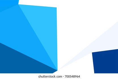 Light BLUE vector abstract colorful background, which consist of triangles. Pattern with colored triangles on white background.