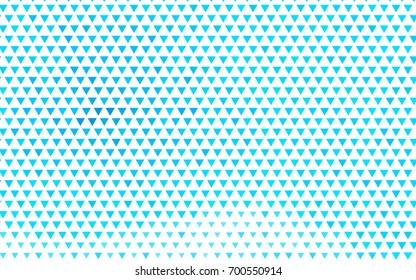Light BLUE vector abstract colorful background, which consist of triangles. Pattern with colored triangles on white background.