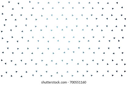 Light BLUE vector abstract colorful background, which consist of triangles. Pattern with colored triangles on white background.