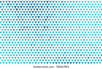 Light BLUE vector abstract colorful background, which consist of triangles. Pattern with colored triangles on white background.