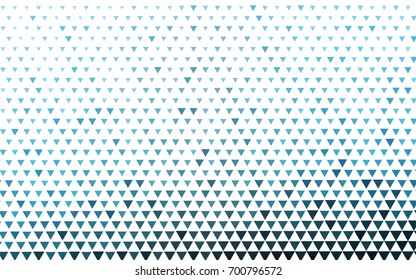 Light BLUE vector abstract colorful background, which consist of triangles. Pattern with colored triangles on white background.
