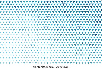 Light BLUE vector abstract colorful background, which consist of triangles. Pattern with colored triangles on white background.