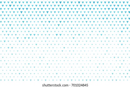 Light BLUE vector abstract colorful background, which consist of triangles. Pattern with colored triangles on white background.