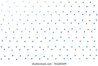 Light BLUE vector abstract colorful background, which consist of triangles. Pattern with colored triangles on white background.
