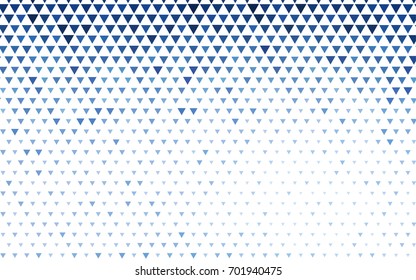Light BLUE vector abstract colorful background, which consist of triangles. Pattern with colored triangles on white background.