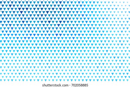 Light BLUE vector abstract colorful background, which consist of triangles. Pattern with colored triangles on white background.