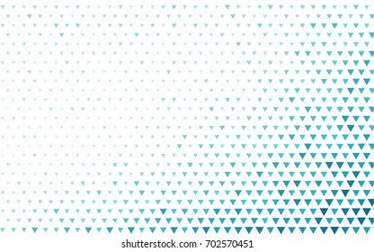 Light BLUE vector abstract colorful background, which consist of triangles. Pattern with colored triangles on white background.