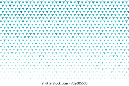 Light BLUE vector abstract colorful background, which consist of triangles. Pattern with colored triangles on white background.