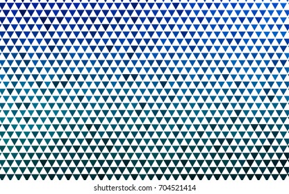 Light BLUE vector abstract colorful background, which consist of triangles. Pattern with colored triangles on white background.