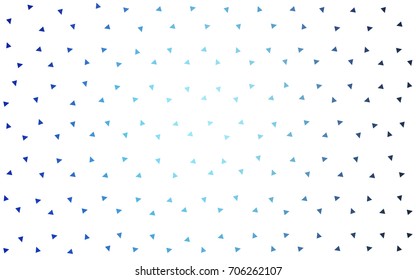 Light BLUE vector abstract colorful background, which consist of triangles. Pattern with colored triangles on white background.