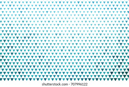 Light BLUE vector abstract colorful background, which consist of triangles. Pattern with colored triangles on white background.