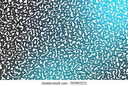 Light BLUE vector abstract colorful background, which consist of triangles. Pattern with colored triangles on white background.