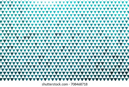 Light BLUE vector abstract colorful background, which consist of triangles. Pattern with colored triangles on white background.