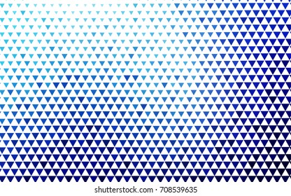 Light BLUE vector abstract colorful background, which consist of triangles. Pattern with colored triangles on white background.