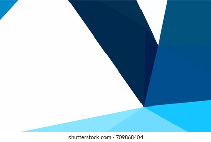 Light BLUE vector abstract colorful background, which consist of triangles. Pattern with colored triangles on white background.